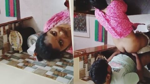 Bhabhi recording sex with devar in kitchen viral MMS