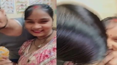 Big boobs bhabhi romance with devar selfie video