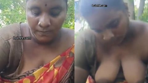 Desi cheap village randi in forest sucking dick of client