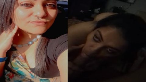 Gorgeous Madhya Pradesh girl sucking big dick