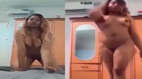 Horny girl dance nude show and fingering videos