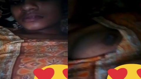 Night video call chat of horny Indian girlfriend
