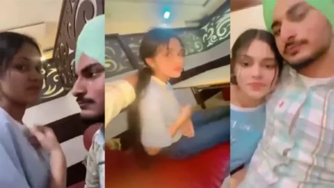 Punjabi Lover Nude Fun In Restaurant 2