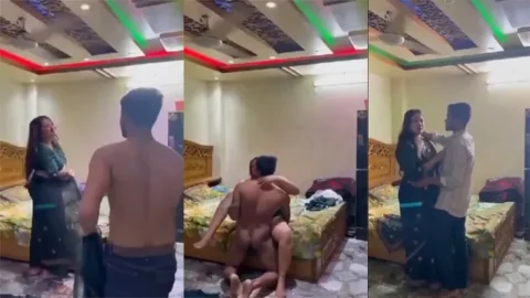 Desi Hotwife Affair Fucked - With Young Hot Boy Viral Mms