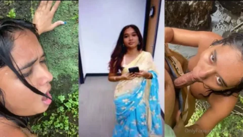 Fijian Indian Mia Z aka miaz Outdoor BG Fucking Two Dick