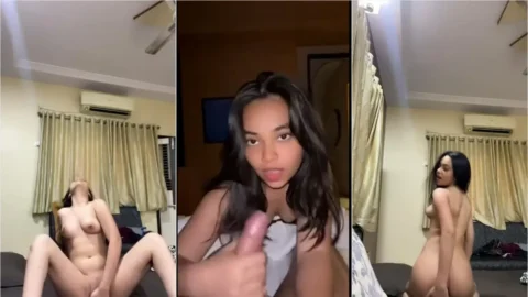 Beautiful Sexy Slim Indian Baddie Blowjob Teasing Fingering Riding Old New MMS Porn