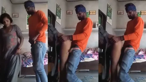 Cheating Desi Bhabhi Fucked Hard By Young Local Boy In Standing Doggy Video MMS